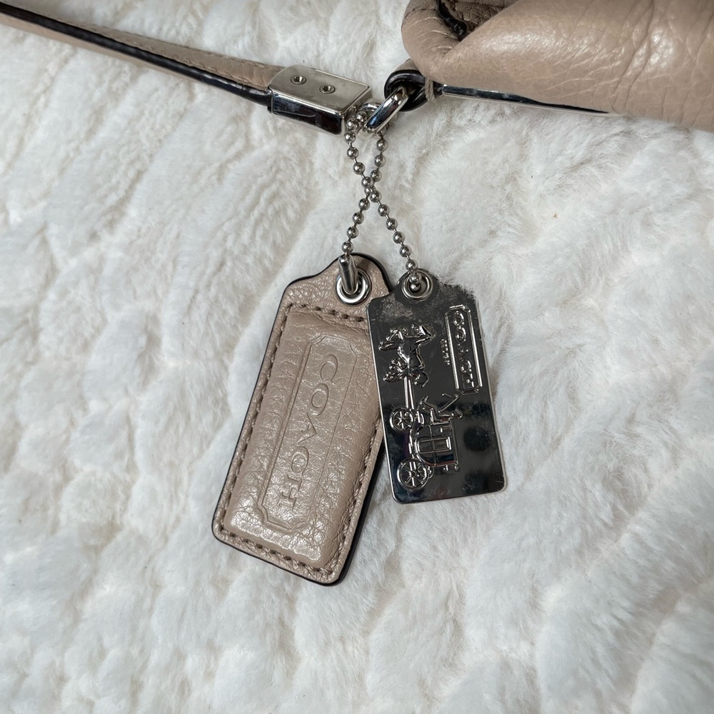 Coach Edie 31 Pebbled Leather Satchel – Neutral Taupe - Picture 14 of 16